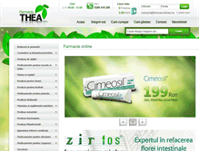 Tablet Screenshot of farmaciathea.ro